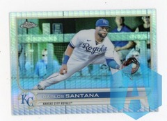 2022 Topps Chrome CARLOS SANTANA Prism Refractor #143